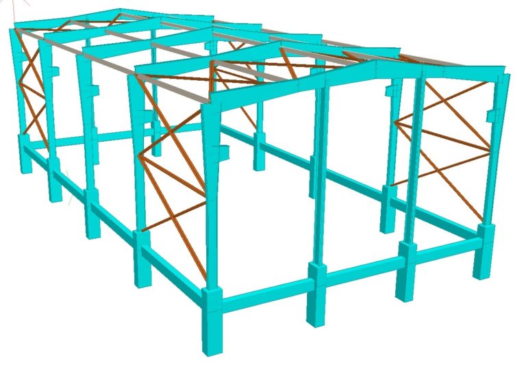 Steel PEB Structure with Crane