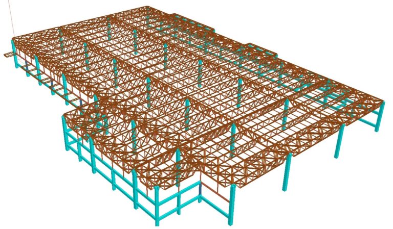 Car Factory with Trusses